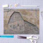 Rustic Gray Sepia Barn  textuur Tissuepapier (Craft)
