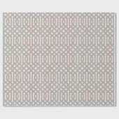 Rustic Gray Trellis Cadeaupapier (Vlak)