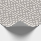 Rustic Gray Trellis Cadeaupapier (Hoek)