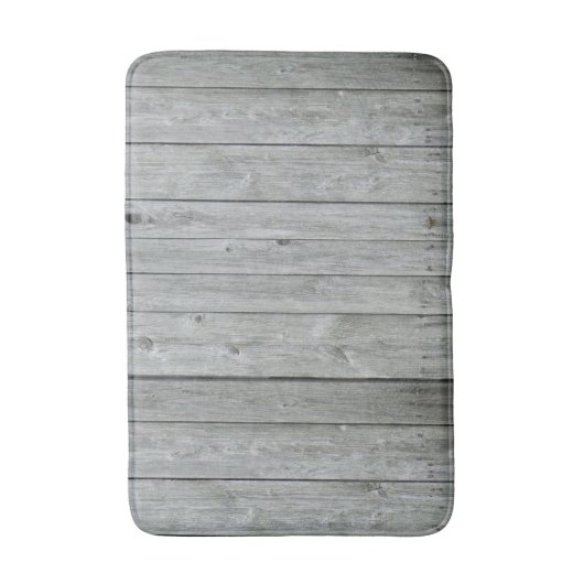 Rustic Gray Weathered Wood Badmat (Voorkant Verticaal)