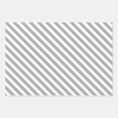 Rustic Gray Woodland Deer & Snowflake Holiday Inpakpapier Vel (Voorkant 2)