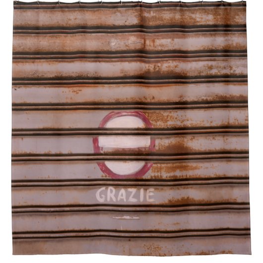 Rustic Grazie Shutter Napoli 1 Douchegordijn (Voorkant)