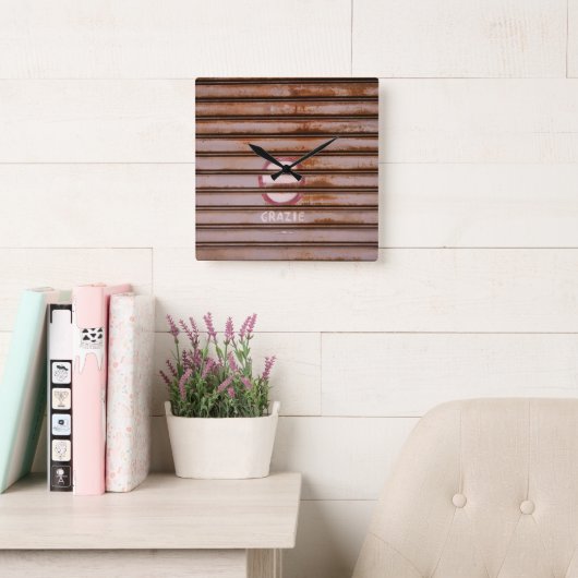 Rustic Grazie Shutter Napoli 1 Vierkante Klok (Leeskamer)