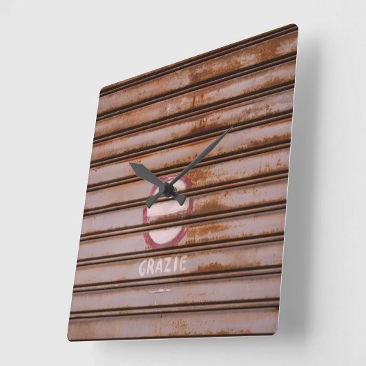 Rustic Grazie Shutter Napoli 1 Vierkante Klok (Hoek)