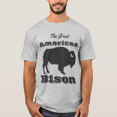 Rustic Great American Bison T-shirt (Voorkant)