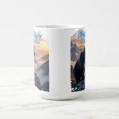 Rustic Great Smoky Mountains Zwart Beer Koffiemok (Center)