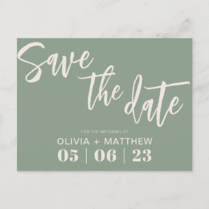 Rustic Green Aankondigingskaart