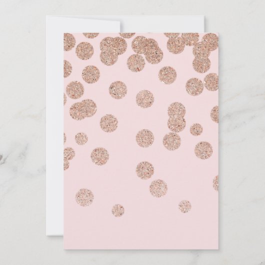 Rustic Green and Pink Fall Wedding Invitations Kaart (Achterkant)