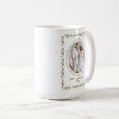 Rustic Green Botanical Christmas Mug Koffiemok (Voorkant rechts)