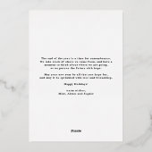 Rustic Green Buffalo Pset Merry-kerstfoto Folie Feestdagenkaart (Achterkant)