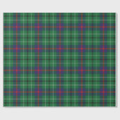 Rustic Green Check Plaid Tartan Cadeaupapier (Vlak)