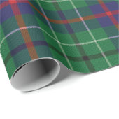 Rustic Green Check Plaid Tartan Cadeaupapier (Rol Hoek)