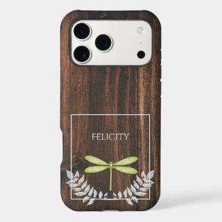Rustic Green Dragonfly Hoesje-Mate iPhone Case