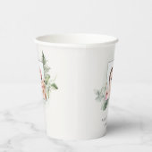 Rustic Green Eucalyptus Fern Foliage Foto Baptisme Papieren Bekers