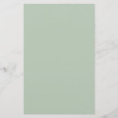 Rustic Green Floral Nursery Rhyme Game (Achterkant)