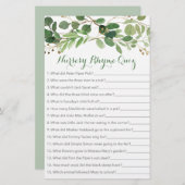 Rustic Green Floral Nursery Rhyme Game (Voorkant / Achterkant)