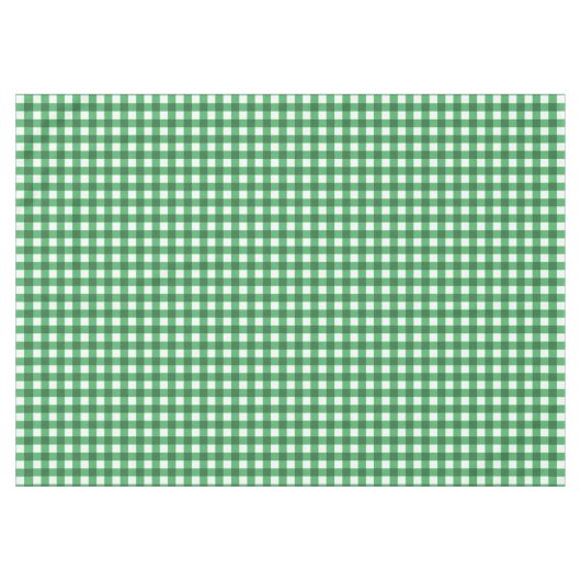 Rustic Green Gingham Controleert patroontablet Tafelkleed (Voorkant (Horizontaal))