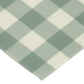 Rustic Green Gingham Modern Kerstmis Tafelkleed (Gekanteld)