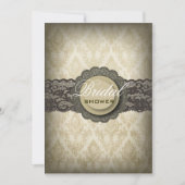 Rustic Green Lace Western Country Vrijgezellenfees Kaart (Voorkant)