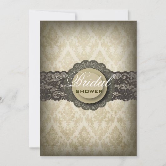 Rustic Green Lace Western Country Vrijgezellenfees Kaart (Voorkant)