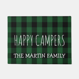 Rustic Green Lumberjack Pset | Happy Campers Deurmat