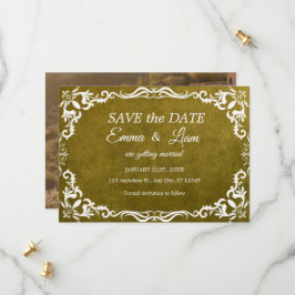 Rustic Green Mexican Wedding – Save the Date