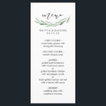 Rustic Green Olive Branch Simple Wedding Menu Card<br><div class="desc">Het Robuuste en Eenvoudige Groene OlijfWuwmenu van de Tak. Klik op de button Aanpassen hierboven. Overeenkomende objecten zijn ook beschikbaar.</div>