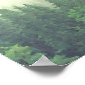 Rustic Green Pine Trees 11 Table Seating Chart Poster (Hoek)