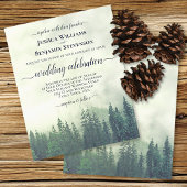 Rustic Green Pine Trees BUDGET Weddenschap