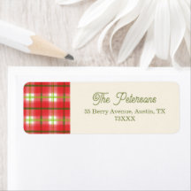 Rustic Green Plaid Holiday Party