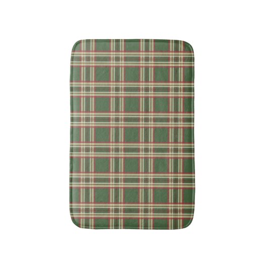 Rustic Green Pset Lodge Bath Mat Bathroom Rug (Voorkant Verticaal)