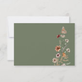Rustic Green RSVP-kaart RSVP Kaartje (Achterkant)