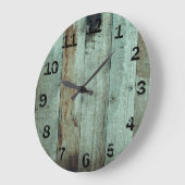 Rustic Green Sined Wooden Grote Klok (Hoek)