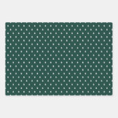 Rustic Green Tartan Pset Merry Kerstmis Pattern Inpakpapier Vel (Voorkant 3)