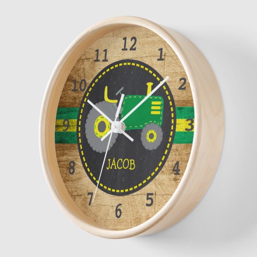 Rustic Green Tractor Boy's Bedroom Nursery Wood (Hoek)