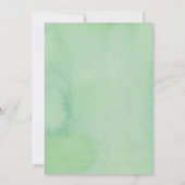 RUSTIC Green waterverf WREATS Foliage WEDDING Kaart (Achterkant)