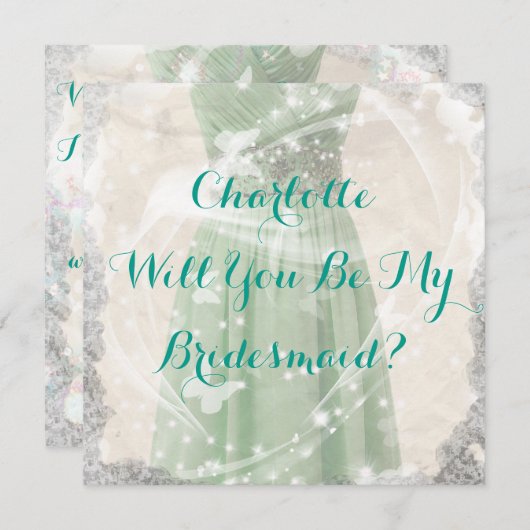 Rustic Green zal je mijn uitnodiging zijn (Voorkant / Achterkant)