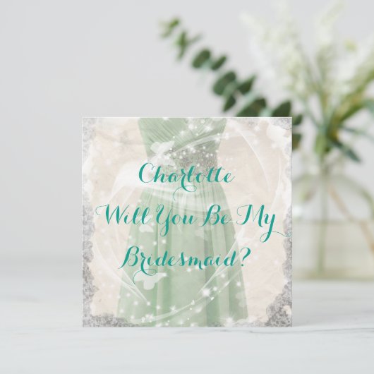 Rustic Green zal je mijn uitnodiging zijn (Staand voorkant)