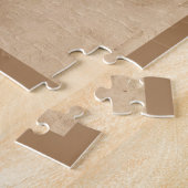 Rustic Greenery Antiek Heart Beauful Wedding Legpuzzel (Zijkant)