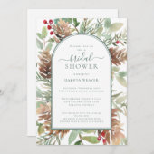 Rustic Greenery Arch Vrijgezellenfeest Kaart (Voorkant / Achterkant)