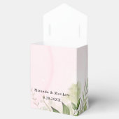 Rustic Greenery Blush Pink Airy Wedding Favor Box Bedankdoosjes (Geopend)