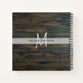 Rustic Greenery Botanical Monogram Wedding Planner Notitieboek (Achterkant)