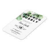 Rustic Greenery Brunch en Bubble Vrijgezellenfeest Magneet (Linkerzijde)