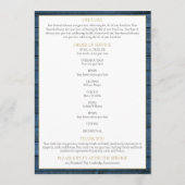 Rustic Greenery Christelijke begrafenis Orde van S Programmakaart (Achterkant)