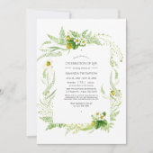 Rustic Greenery Country Celebration of Life Foto Kaart (Voorkant)