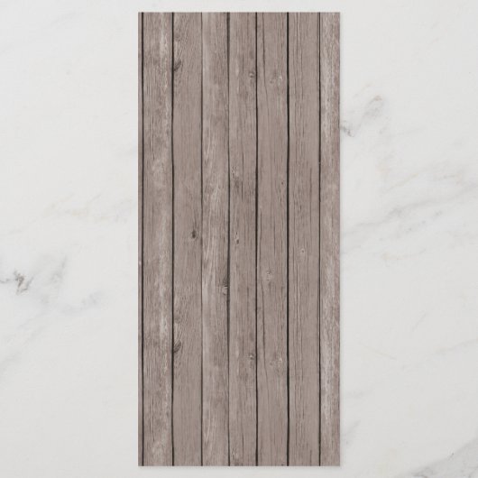 Rustic Greenery Cross Boy Baptism Custom Event Menu (Achterkant)