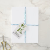 Rustic Greenery Cross Boy Baptism Favor Cadeaulabel (Met Touw)