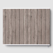 Rustic Greenery Cross Boy Baptisme Gastenboek (Achterkant)