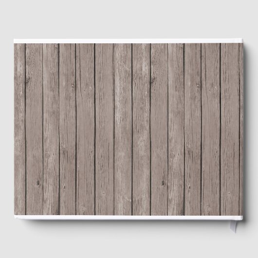 Rustic Greenery Cross Boy Baptisme Gastenboek (Achterkant)