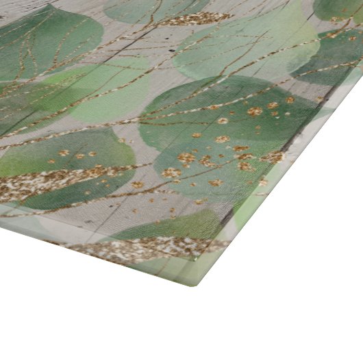 Rustic Greenery Custom Kitchen Name Cutting Board Snijplank (Hoek)